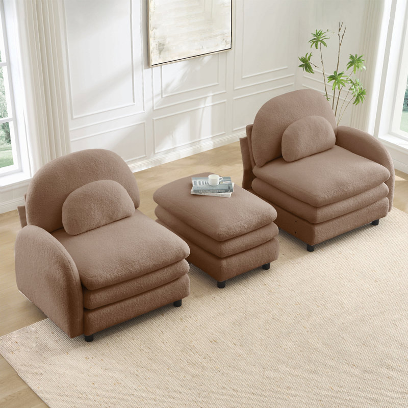 Canapé-lit Teddy, L 68,5 po, Camel Teddy