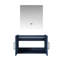 30 po L x P 22 po. Meuble-lavabo et miroir à DEL bleu marine - Salle de bain spacieuse entièrement assemblée-771981959
