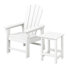 Chaise Adirondack d'extérieur en poly Laguna pour enfants avec table d'appoint