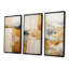 Beige et or, expression minimale - ensemble de 4 impressions sur toile-2066760539-2066760543