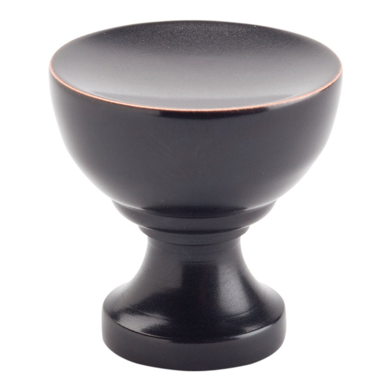 Venetian Bronze Round Knob with Mounting Hardware