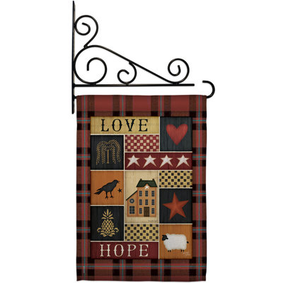 Double Sided 18.5'' H x 13'' W Polyester Flag Set