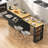 80.63" Extendable Kitchen Island With Power Outlet, 2 Storage Drawers, Open Shelves-129517326