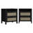 Malverne 2 - Drawer Nightstand in Black