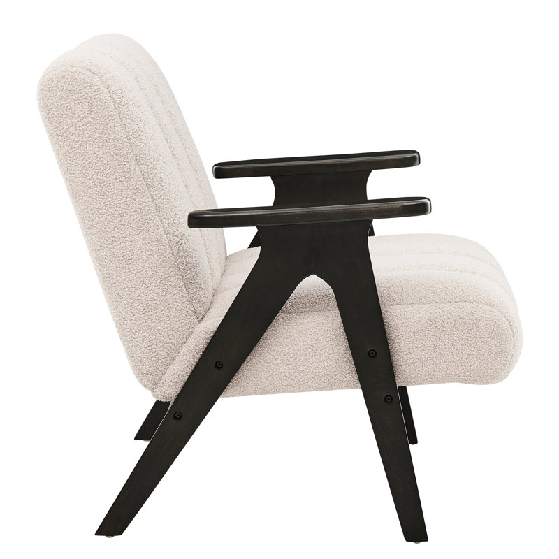 Chaise élégante en bois avec assise douce et élégante, Beige