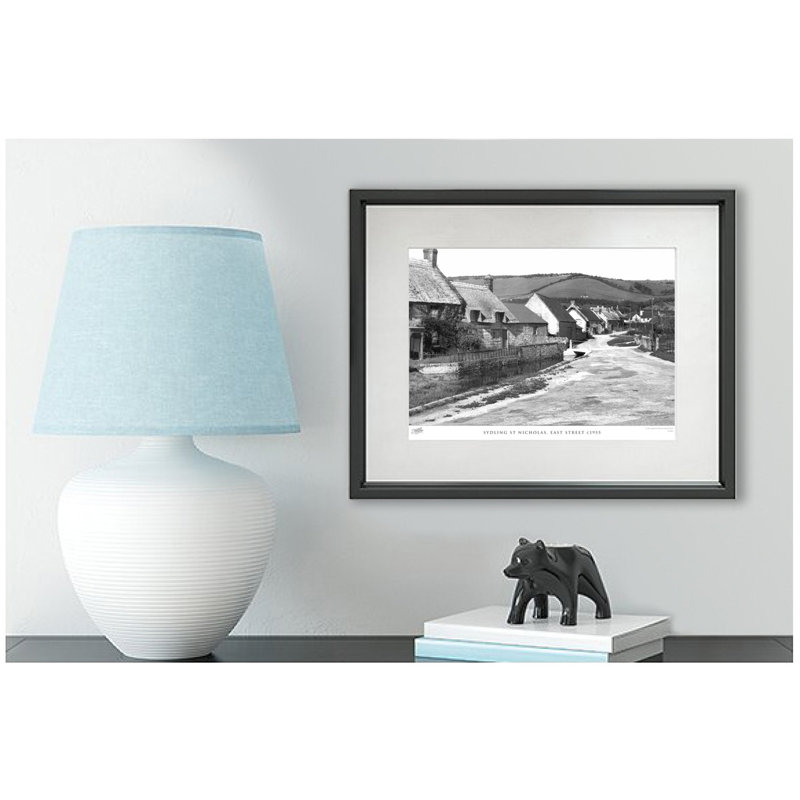 Sydling St Nicholas, East Street C1955 by Francis Frith - Single Picture Frame Print, 40cm H x 50cm W x 2.3cm D