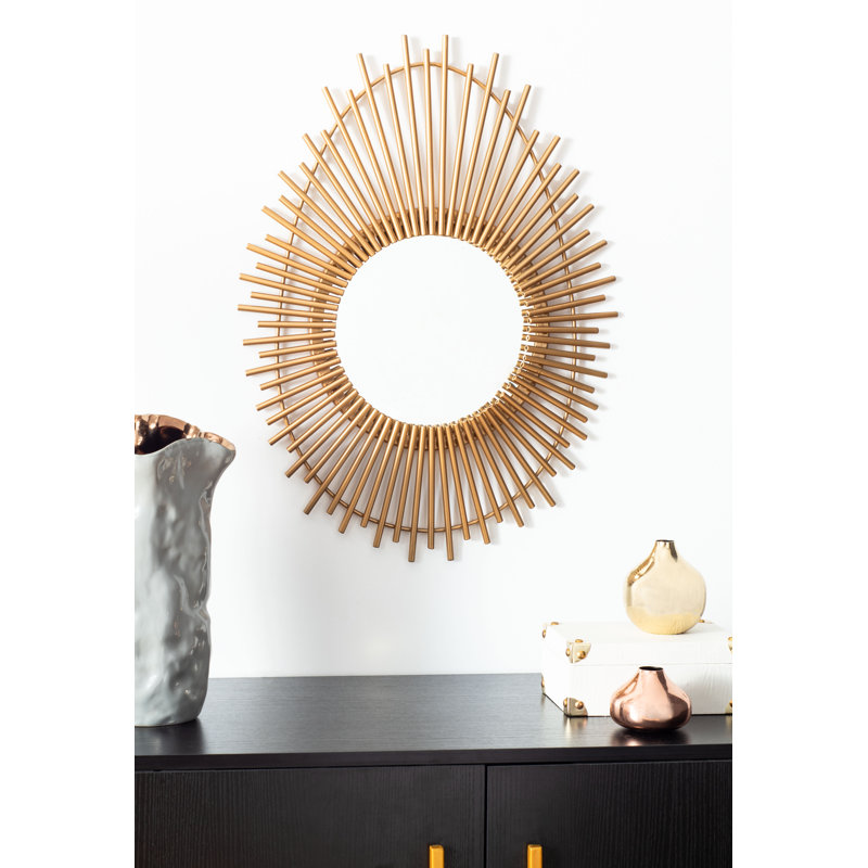Ellianna Metal Flat Wall Mirror