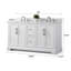 Ensemble de meuble-lavabo autoportant 60 po avec plateau en marbre Komarek-1791654304