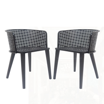 Chaise de salle à manger d'extérieur (ensemble de 2)