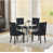 4 Black Ring Back Chairs is out of stock