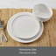 Mikasa Embossed Rope 12 Piece Dinnerware Set, Service for 4