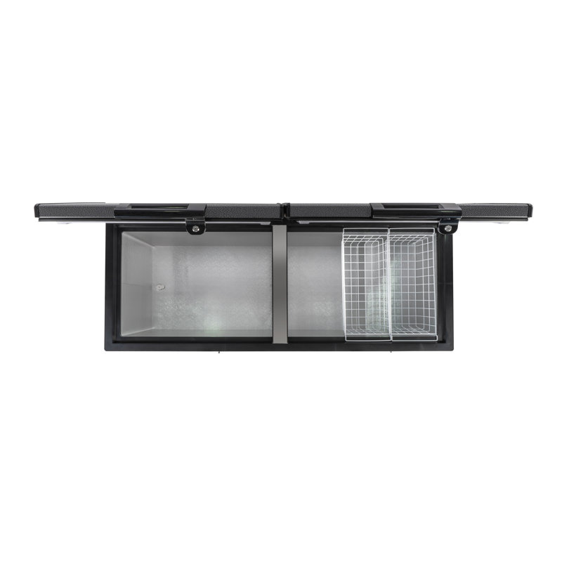 Hamilton Beach 21.0 Cu. Ft. Garage Ready Chest Freezer, 2-Door Deep Freezer, Black