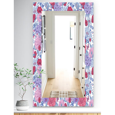 Miroir de salle de bain/meuble-lavabo fleur 20