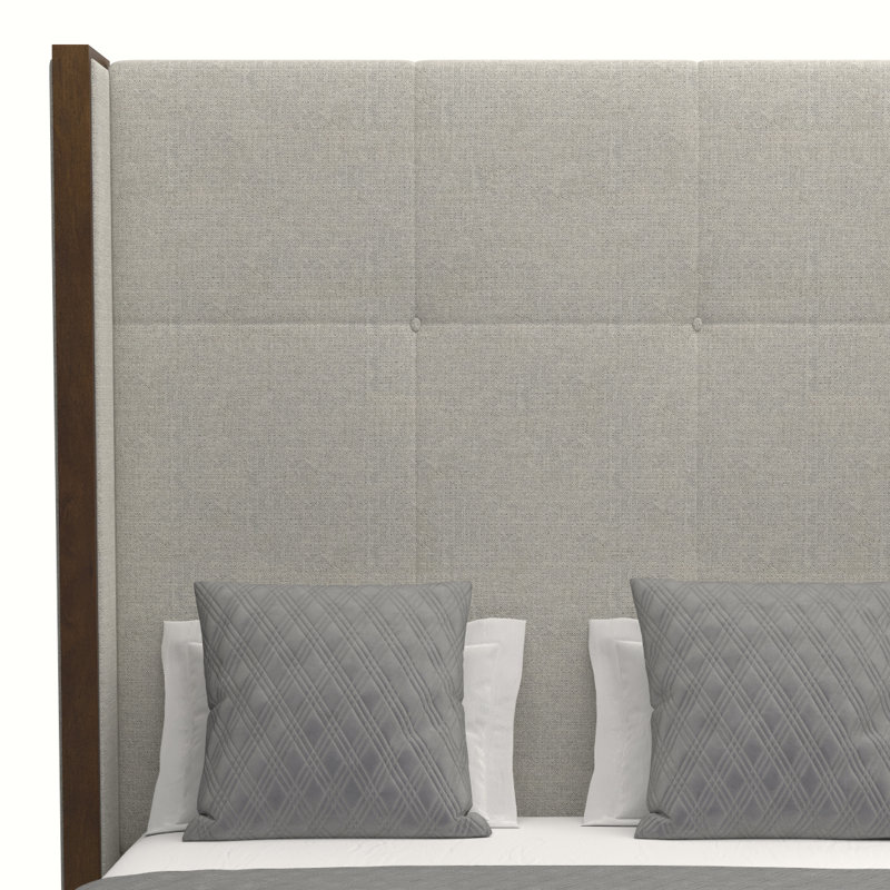 Dipson Upholstered Standard Bed, Grey Revolution®, California King (High)