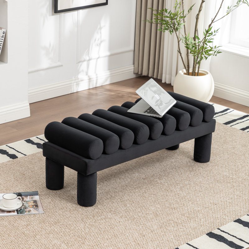 Banc rembourré Alric, Black