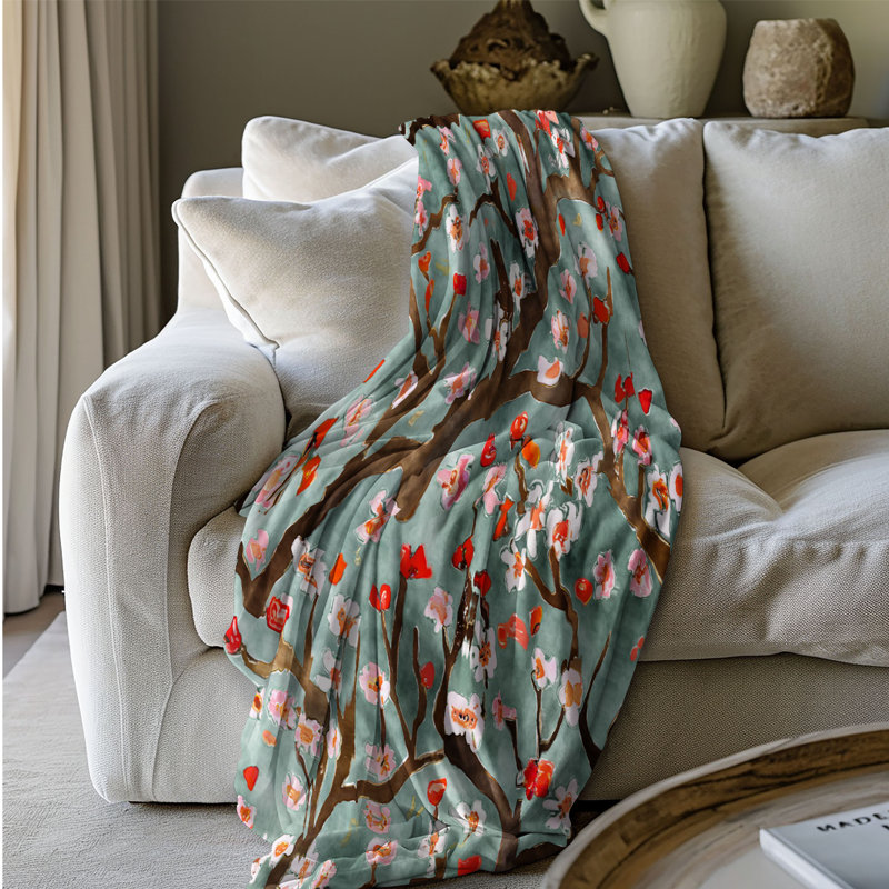 Jeté Petal Pavilion Retreat - 1 pièce Sherpa Bl Premium, L 50 po x L 60 po