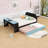 Full Wood Daybed with Twin Trundle, Desk and USB Port-753389639