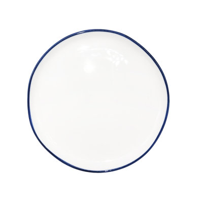 Canvas Home Abbesses Colored Rim Porcelain Appetizer Plate