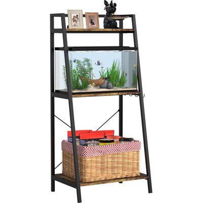 Support d'aquarium 5-10 gallons avec tablette pour plantes