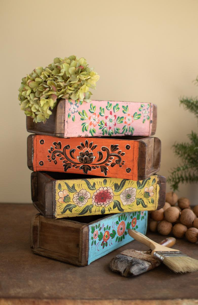 4-Piece Reclaimed Wood Storage Containers