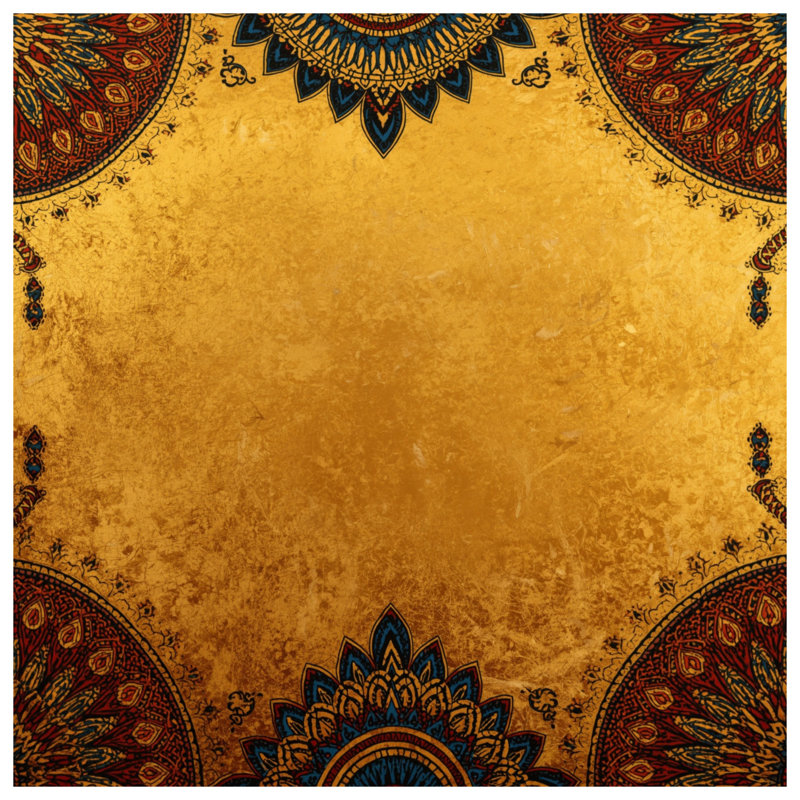 Golden Mandala Art Comforter, Queen