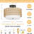 Christon Rattan LED Semi Flush Mount