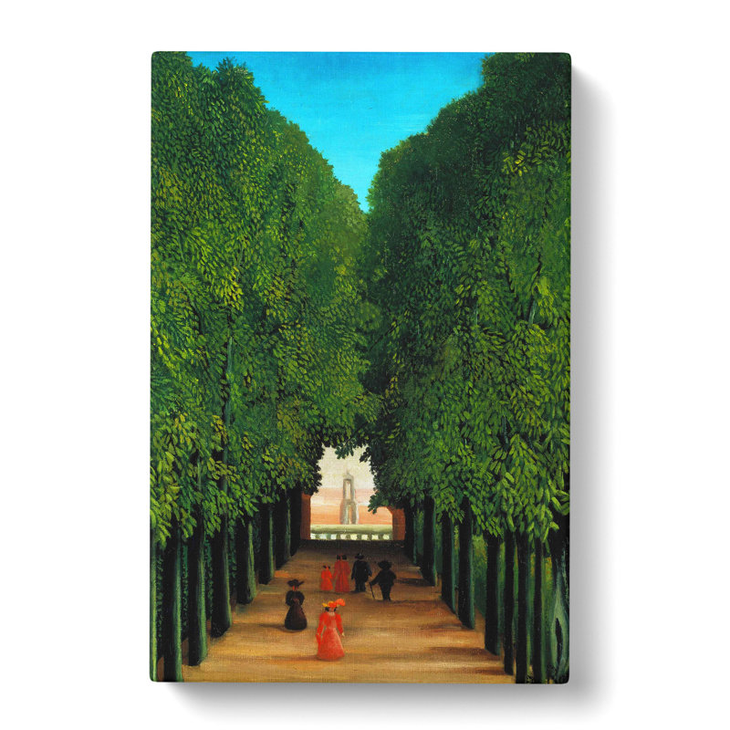 The Avenue In The Park by Henri Rousseau - Wrapped Canvas, 76cm H x 50cm W x 3cm D