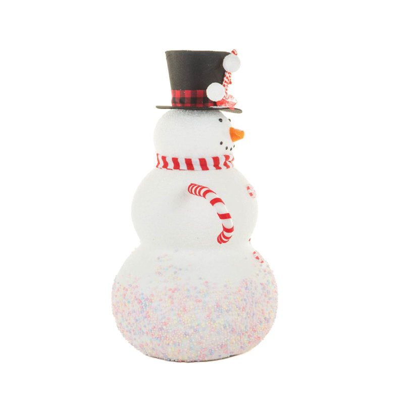 Bonhomme de neige blanc doux