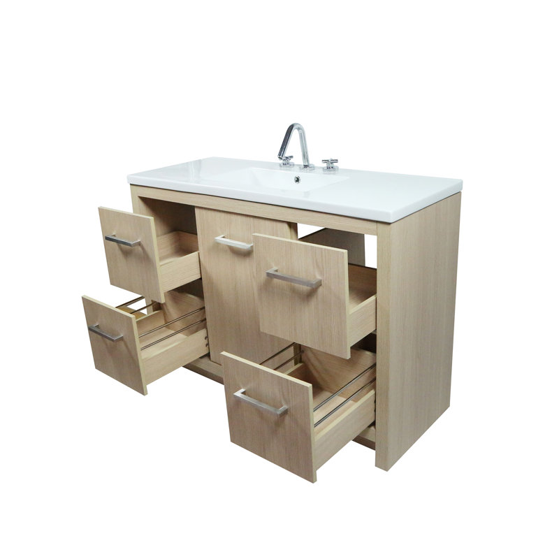 Meuble-lavabo simple 48 po avec plateau Brookneal