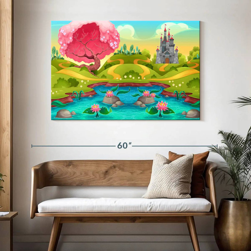 Ashelle Fantasy Royaume du château, H 32 po x l 48 po