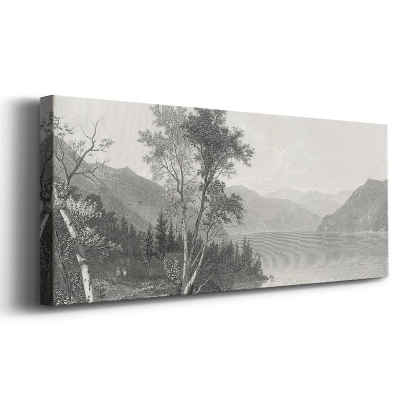 Lac George sur toile, H 12 po x l 30 po x P 1,5 po