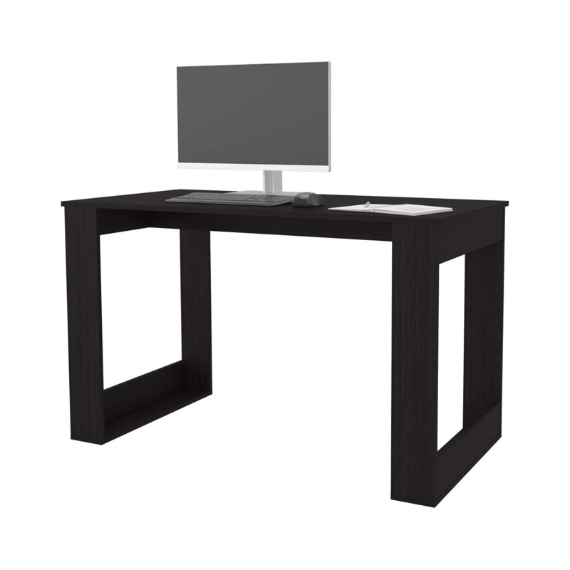 Writing Computer Desk With Ample Work Surface, Brown