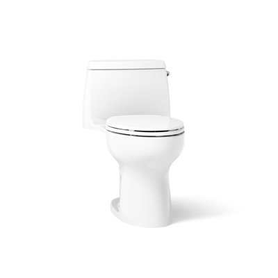 Santa Rosa Comfort Height One-Piece Compact Elongated 1.28 Gpf Toilet With Revolution 360 Swirl Flushing Technology