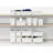 Like-it Plastic Container Storage Box Set with Lids White for Closet Pantry Set of 8