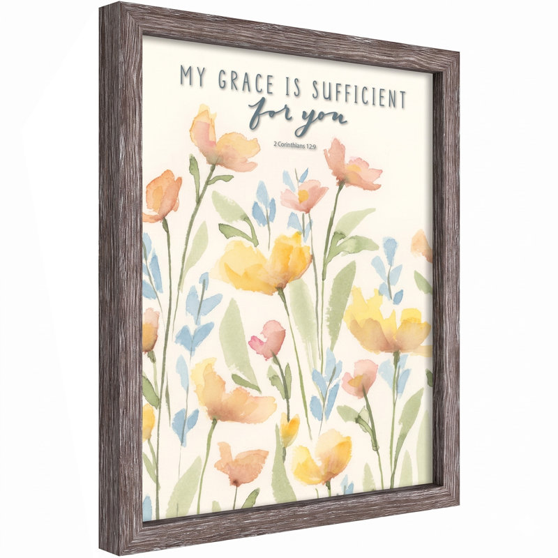 Framed Wall Art My Grace Is Sufficient