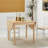 55" Solid Wood Kitchen Table, Drop Leaf Tables for Small Spaces, Folding Dining Table, Natural