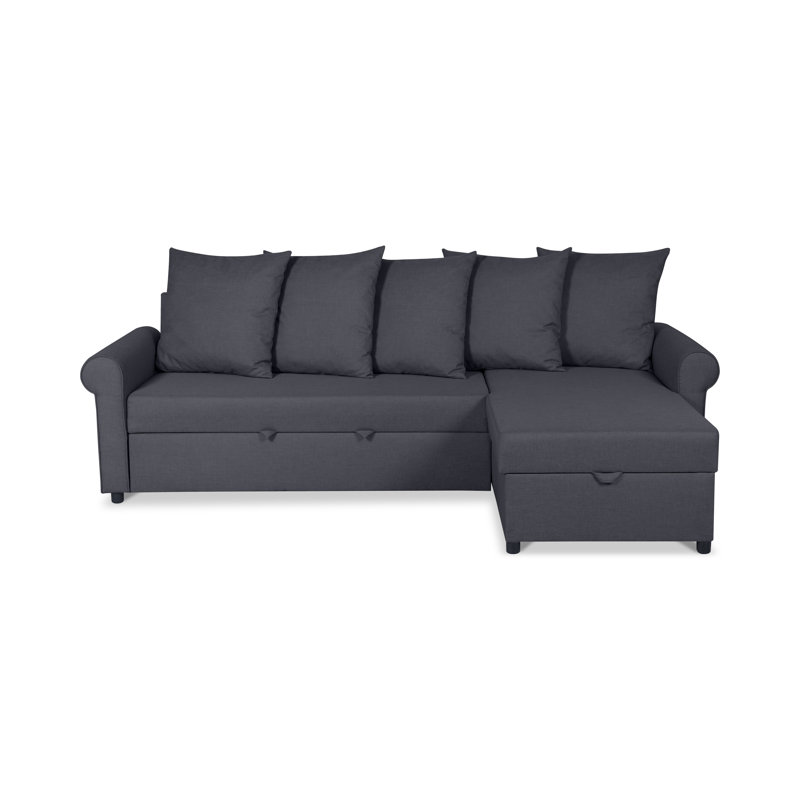 Clearbrook 4 Seater Sofa Bed, Right Hand Facing, Anthracite