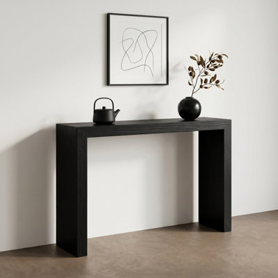 Minimalist style black console table