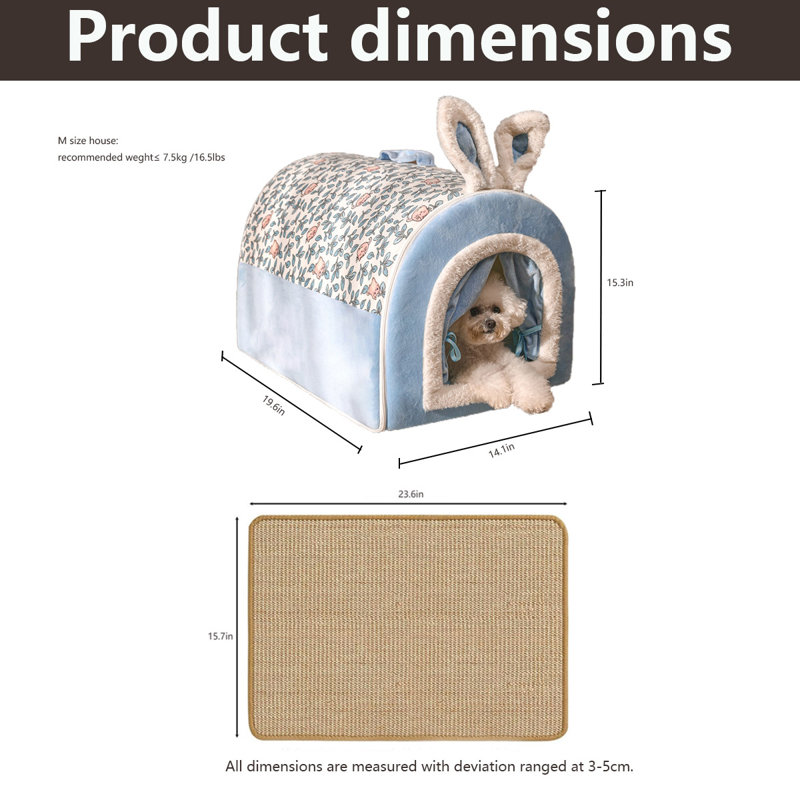 Lit pour chat Dinora, Taille moyenne: L 19,6 po x l 14,1 po