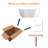 ADECAB 59'' x 31.5'' Acrylic Freestanding Flatbottom Double Ended Soaking Bathtub Gloss White