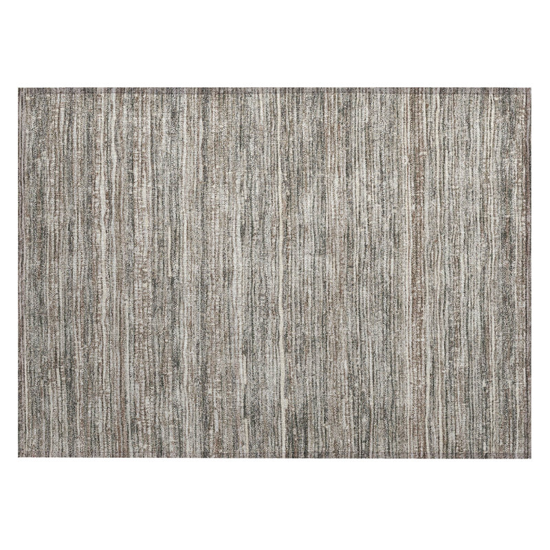 Machine Washable Indoor/Outdoor Xhevrie Beige Rug, Rectangle 1'8" x 2'6"