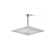 Honesty 10" Single-Function Wall or Ceiling-Mount Square Rainhead, Square Rain Showerhead 2.5 GPM