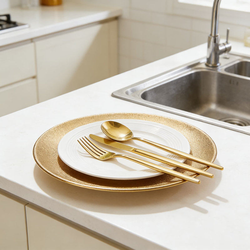 Ensemble de couverts 40 pièces en acier inoxydable de qualité supérieure, ensemble de couverts 18/10 pour la maison, la cuisine et le restaurant, service de vaisselle allant au lave-vaisselle pour 8