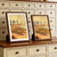 Cadre 12 po x 17 po avec passe-partout pour photos 10 x 15 po - Cadre en bois de chêne foncé massif avec verre trempé et ensemble de suspension murale - fini noyer de qualité supérieure, présentoir de style galerie