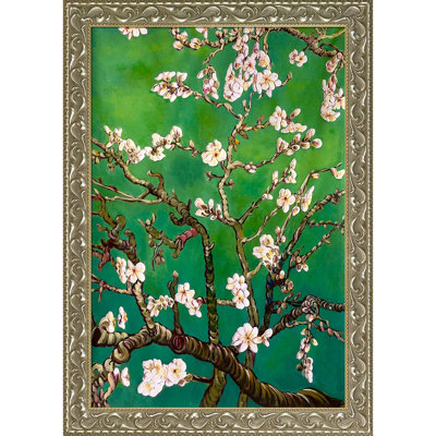 Branches d'un amandier en fleur "par Vincent Van Gogh - peinture sur toile encadrée