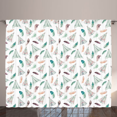 Semi Sheer Curtain Pair