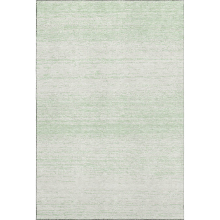 Premium Machine Washable Prisco Mint Rug