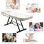 Adjustable Massage Table, Beauty Spa Facial Salon Tattoo Massage Bed with Stool-47617096