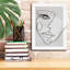 «Face Line 4» par Design Fabrikken, estampe numérique sur toile-787147879