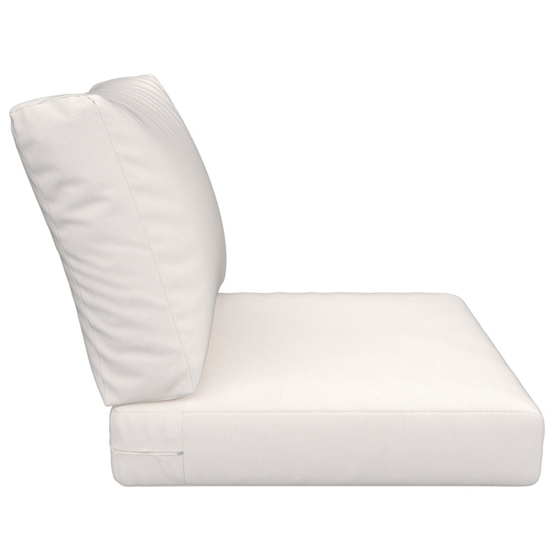 Coussin de siège extérieur Amala Sunbrella®, Sunbrella® toile naturelle, L 25 po x P 25,5 po